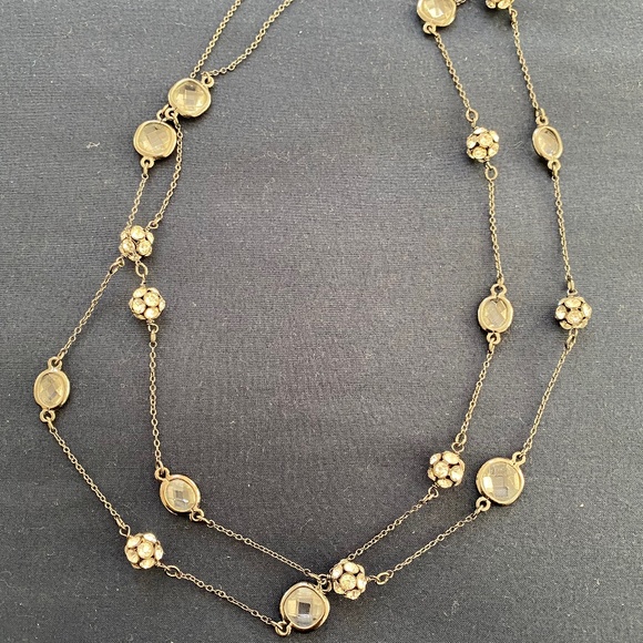 Stella & Dot Retired Chelsea  Hematite necklace - Picture 1 of 2